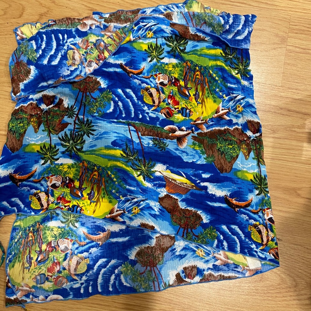 Bathing suit cover-up skirt